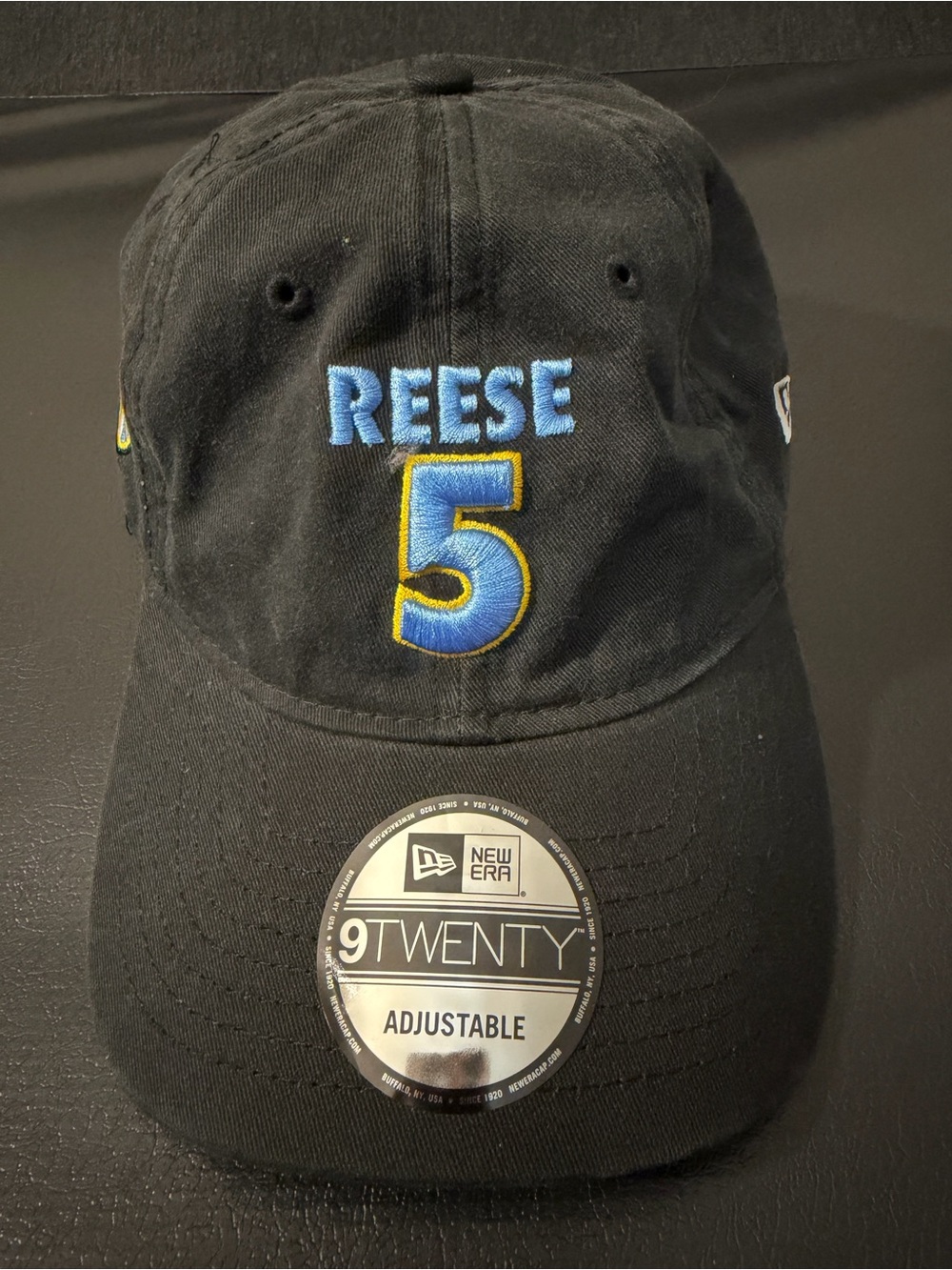 New Era Black "Angel REESE 5" Embroidered Adjustable Cap